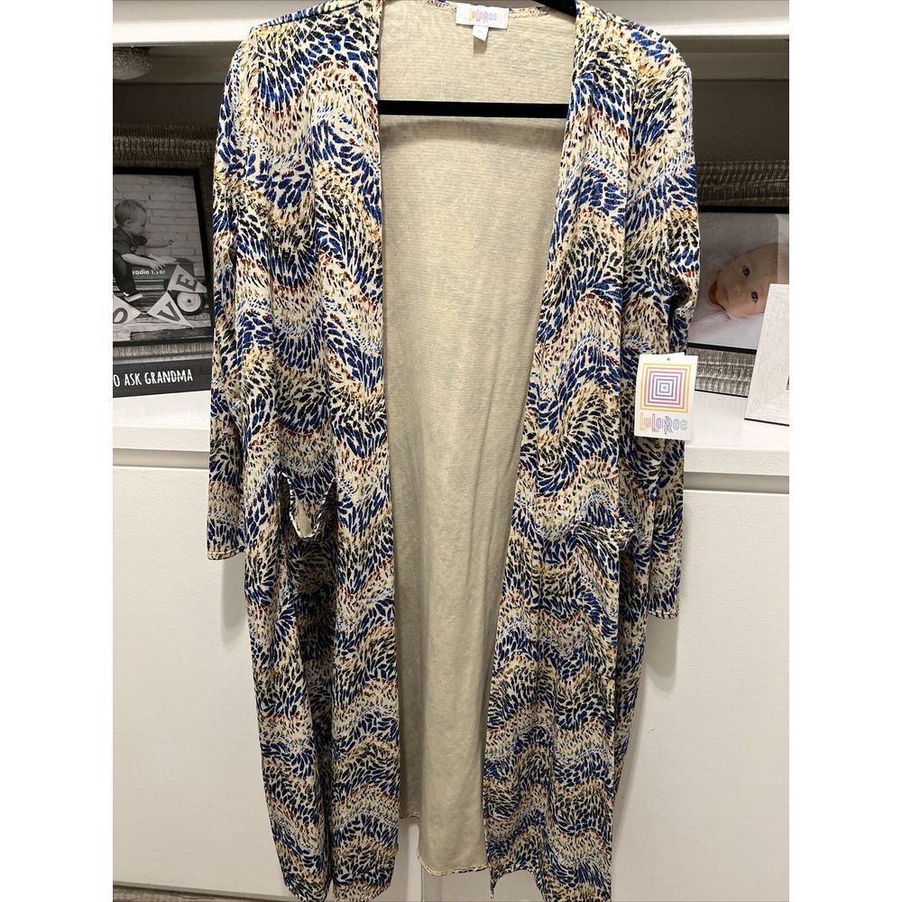Lularoe Open Front Long Cardigan Jacket Womens Size M Sarah NWT Pocketsβ NEW